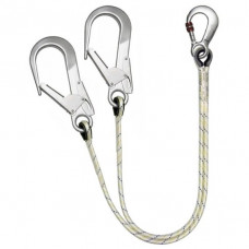 Предохранительный трос PROTEKT LB 102 с карабинами AZ 003 и AZ 023 – 1,9 + 1,9 м
