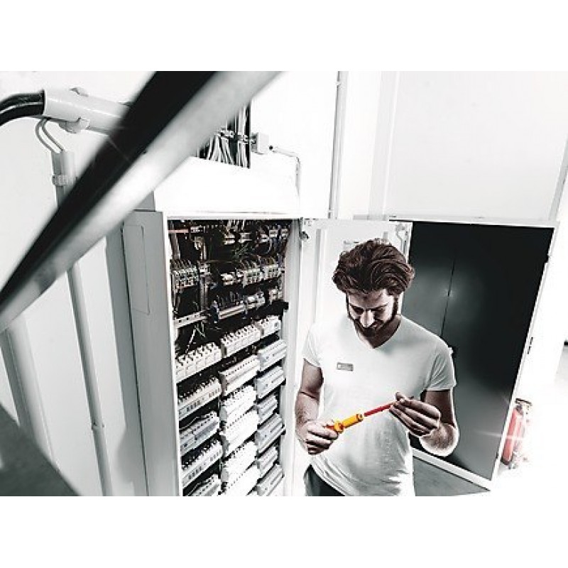 Регулируемая ручка с моментом затяжки 1,2-3,0 Нм для изолированных болтов VDE, Kraftform Kompakt Wera [05074750001]