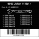Набор из 11 комбинированных ключей, 6003 Joker 11 Set 1, Wera 2go [05020231001]