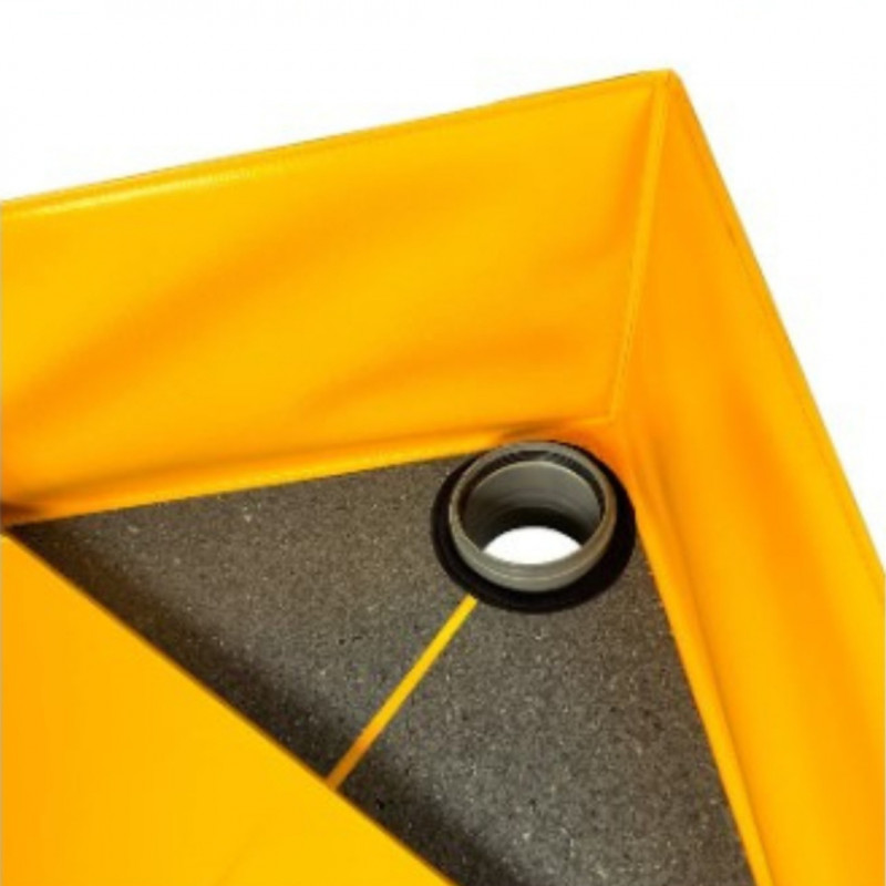 Водостічна система Haidl для плоского даху – рукав, кут для відведення води з даху