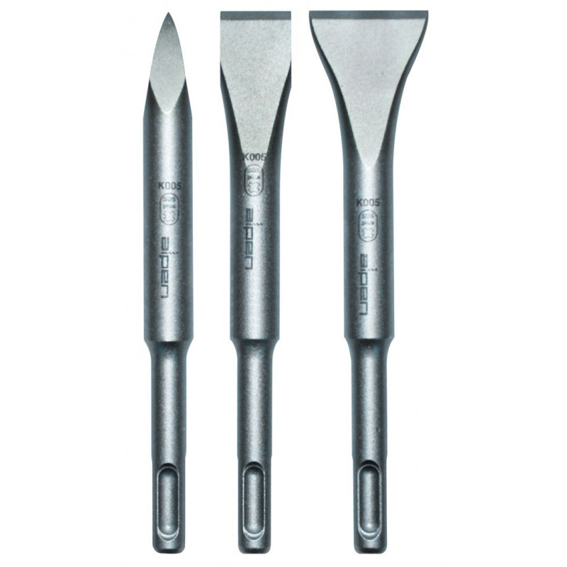 Набір коротких бетонних зубил з вістрям SDS+, 3 шт., Alpen [0098000013100]