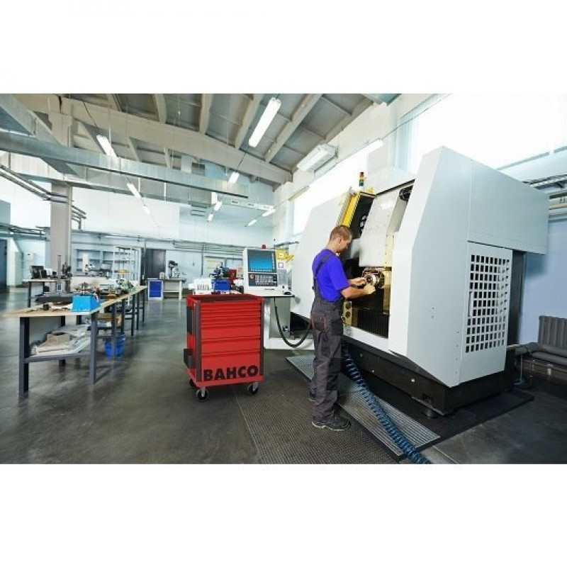 Візок для інструментів Bahco з 5 висувними ящиками червоного кольору [1472K5RED]