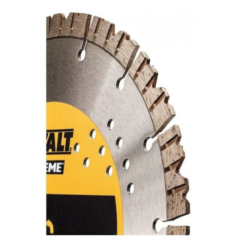 Сегментований алмазний диск для швидкого різання бетону, для кутових шліфувальних машин 230/22,2/2,0 мм, DeWalt [DT40260-QZ]