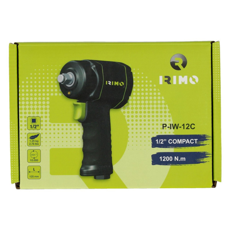 Пневматичний ударний гайковерт 1/2, максимальний крутний момент 1600 Нм, IRIMO [P-IW-12]