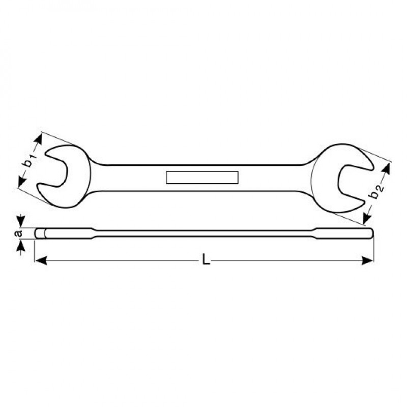 Неіскровий двосторонній ріжковий ключ 22x24 мм, Bahco [NS006-2224]
