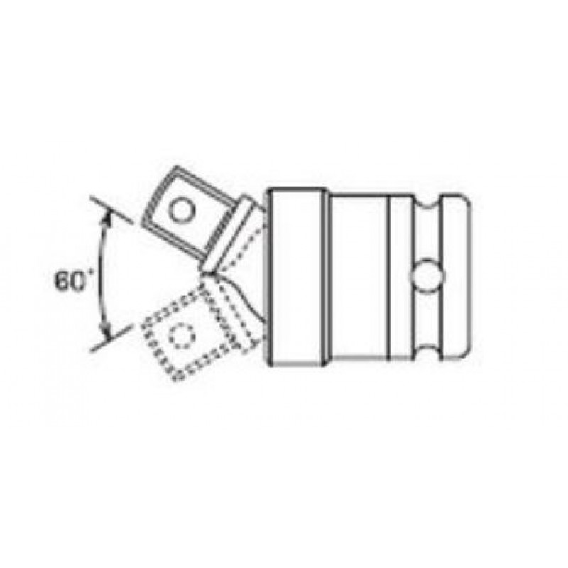 Ударний кутовий шарнір для квадрата 3/4, KOKEN [16771]