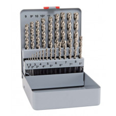 Набор из 25 кобальтовых сверл для металла и нержавеющей стали HSS-Co Forte Alpen KM-25 [0000100625100]