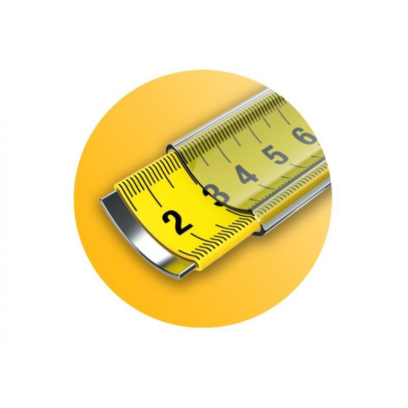 Рулетка Komelon 5 м [MPLT55] з двосторонньою шкалою та посиленим гачком