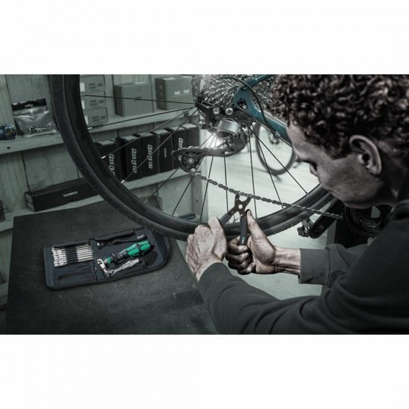 Набір велосипедних інструментів із заклепувальником для ланцюга, 9532, Wera [05136042001]