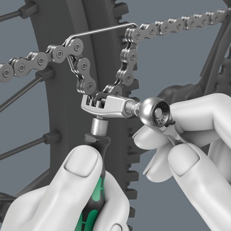 Набір велосипедних інструментів із заклепувальником для ланцюга, 9532, Wera [05136042001]