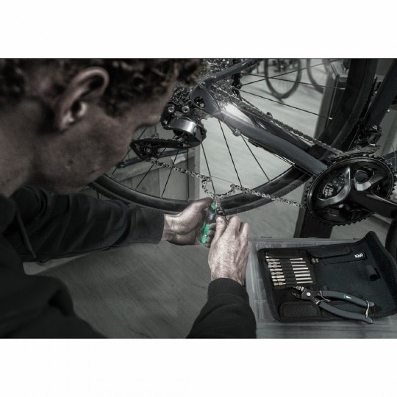 Набір велосипедних інструментів із заклепувальником для ланцюга, 9532, Wera [05136042001]