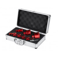 Набор из 9 предметов, кольцевые алмазные пилы для керамики 6, 8, 10, 12, 20, 35, 55, 68 мм и адаптер, сухой, M14, 365 SMART [SM-25-SET9]