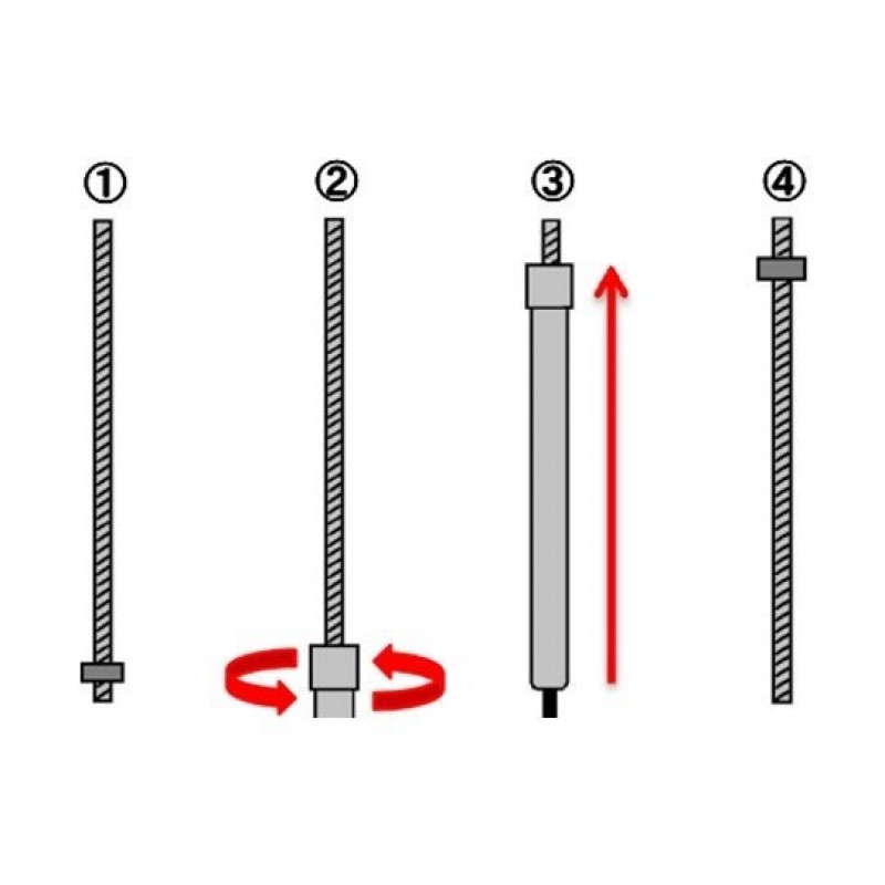 Длинная 12-гранная головка для гаек M17, 500 мм, крепление Makita 1/4 [B-52657]