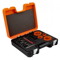 Набор из 18 биметаллических коронок и лопастного сверла Bahco [3835-SET-711]