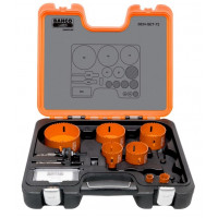 Набір біметалевих коронок Bahco, 9 предметів, для дерева та металу [3834-SET-73]