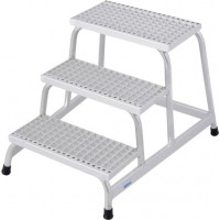 Промислові монтажні сходи, платформа з 3 сходинками з алюмінієвої решітки, STABILO PROFESSIONAL KRAUSE [805331]