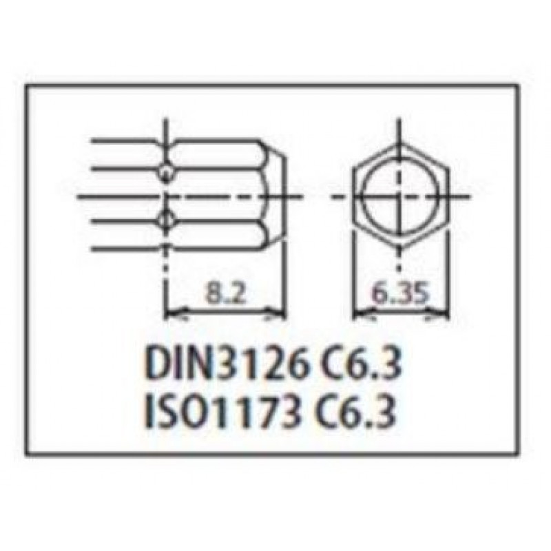 Ударний адаптер із фіксатором, з квадрата 1/2