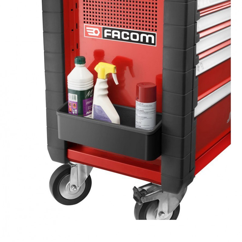 Візок для майстерні Facom з 8 шухлядами червоного кольору, 15 вставками та 146 інструментами [SPOTLIGHT15PKW]