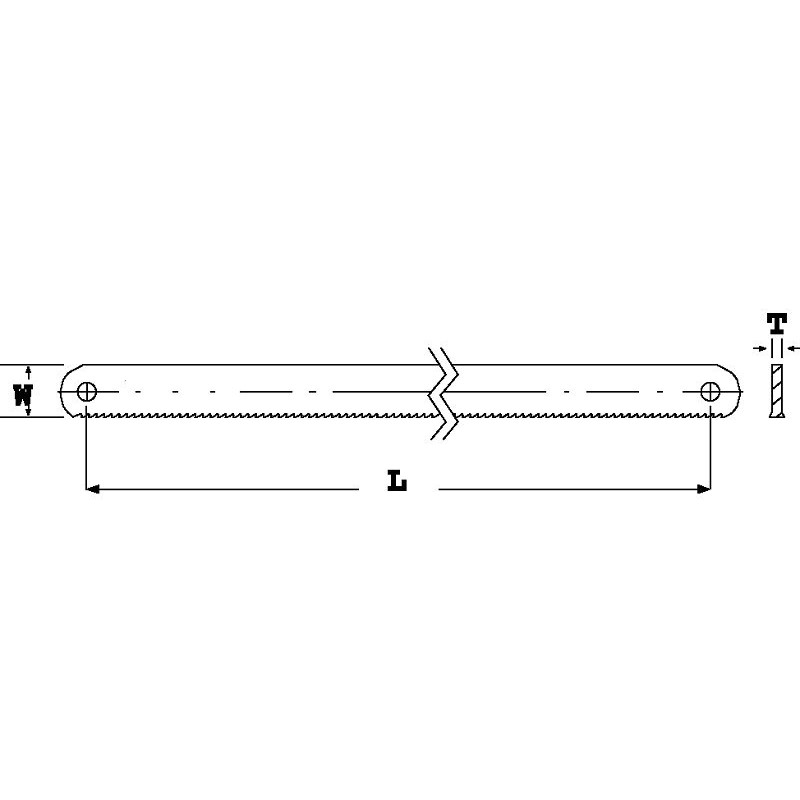 Пильний диск для машинної пилки, довжина 600 мм, 6 зубців/дюйм, Bahco [3809-600-50-2.50-6]