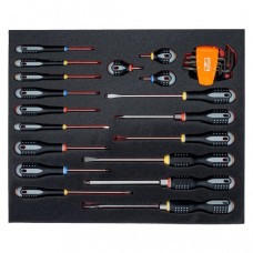 Вставка для инструментальной тележки с аксессуарами, 27 инструментов, Bahco [FF1A1002]