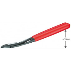Бокорезы KNIPEX с высоким рельефом, изогнутые [74 21 200]
