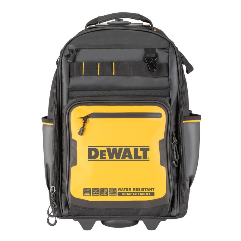 Рюкзак для інструментів DeWalt Soft Storage Series з кишенями на колесах [DWST60101-1] з телескопічною ручкою