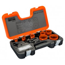 Набор из 10 биметаллических коронок Bahco для дерева и металла [3834-SET-73-22/68]