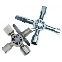 Универсальный ключ для шкафов, распределительных щитов, коробок и запорных систем TwinKey KNIPEX [00 11 01]