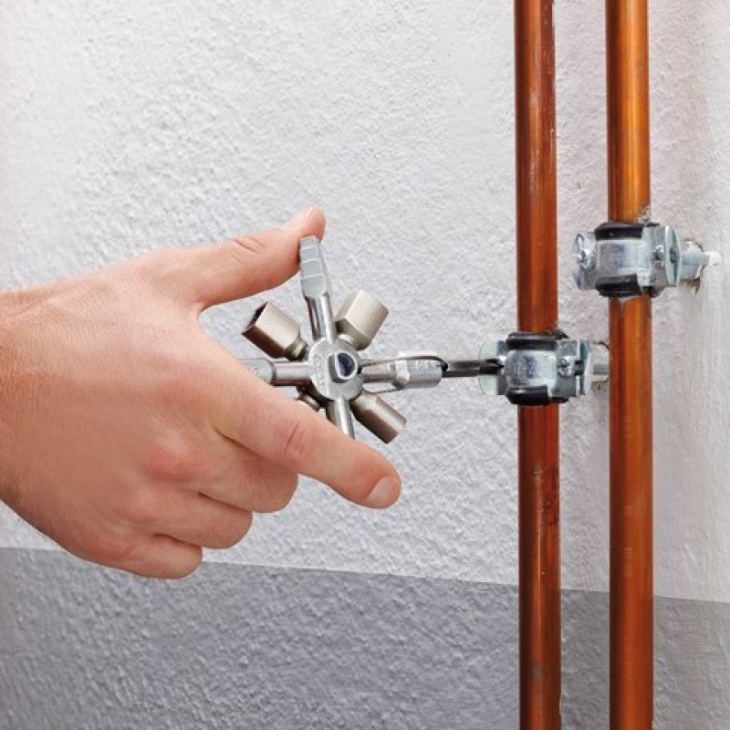 Універсальний ключ для шаф, розподільних щитів, коробок та запірних систем TwinKey KNIPEX [00 11 01]