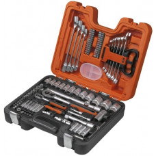 Набор головок 1/4 и 1/2, рожковые ключи, шестигранные ключи, разъемные головки, бит 1/4 и 5/16, 91 предмет. BAHCO [S910]