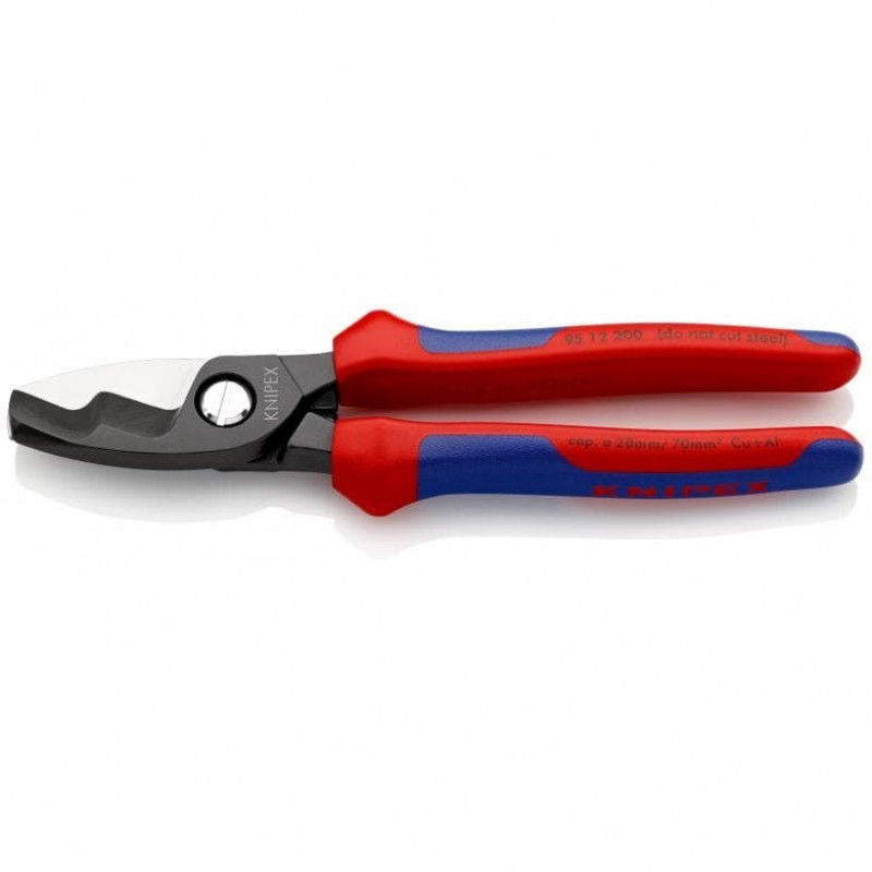 Кусачки для кабелів Knipex 200 мм [95 12 200] Двокомпонентні ручки