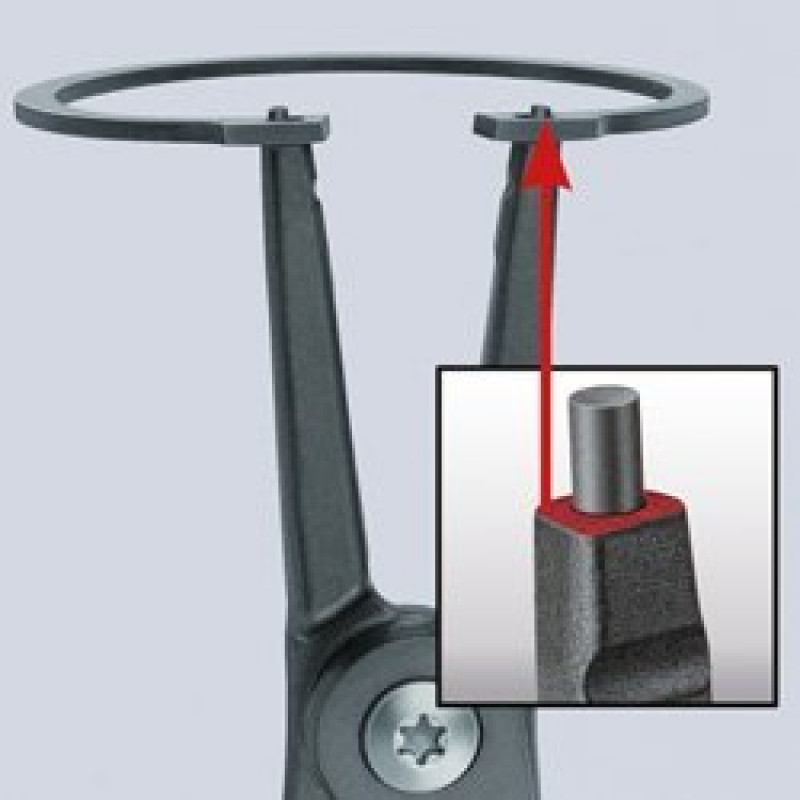 Плоскогубці для стопорних кілець, зовнішні, прямі, діапазон 3-10 мм, KNIPEX [49 11 A0]