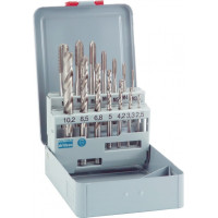 Набор машинных метчиков с кобальтовыми сверлами HSS-Co M3-M12, Alpen [0070800014100]