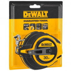 Стальная рулетка, длинная, 30 м DeWalt [DWHT0-34093] с карабином