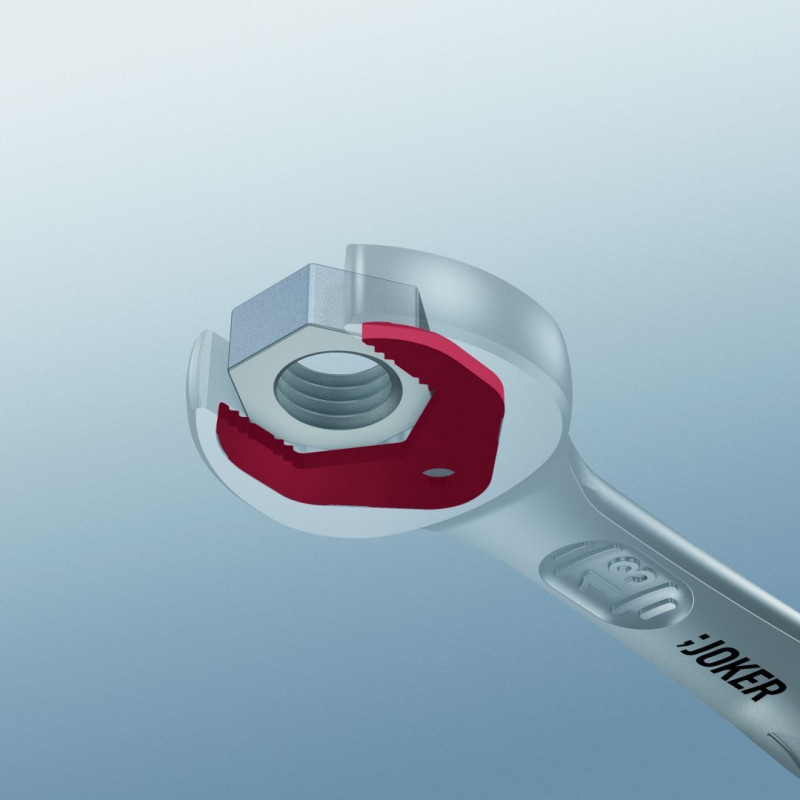 Рожковий ключ із тріскачкою 15 мм, Joker 6000, WERA [05073275001]