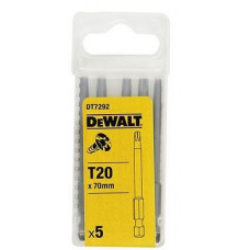 Набір із 5 біт Torx 1/4, розмір TX20/70 мм, DeWalt [DT7292-QZ]