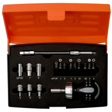 Набор головок, бит 1/4 с трещоткой, 18 шт. BAHCO [808050S-18]