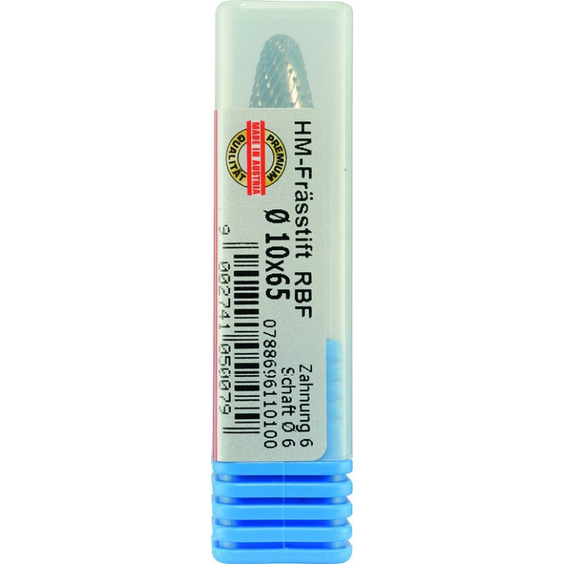 Ротаційний напилок/закруглений конічний різець, RBF TiN Alpen [0788706112100]