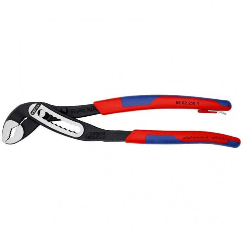 Плоскогубцы для труб Knipex Alligator 250 мм [88 02 250 T] Двухкомпонентная ручка с предохранителем