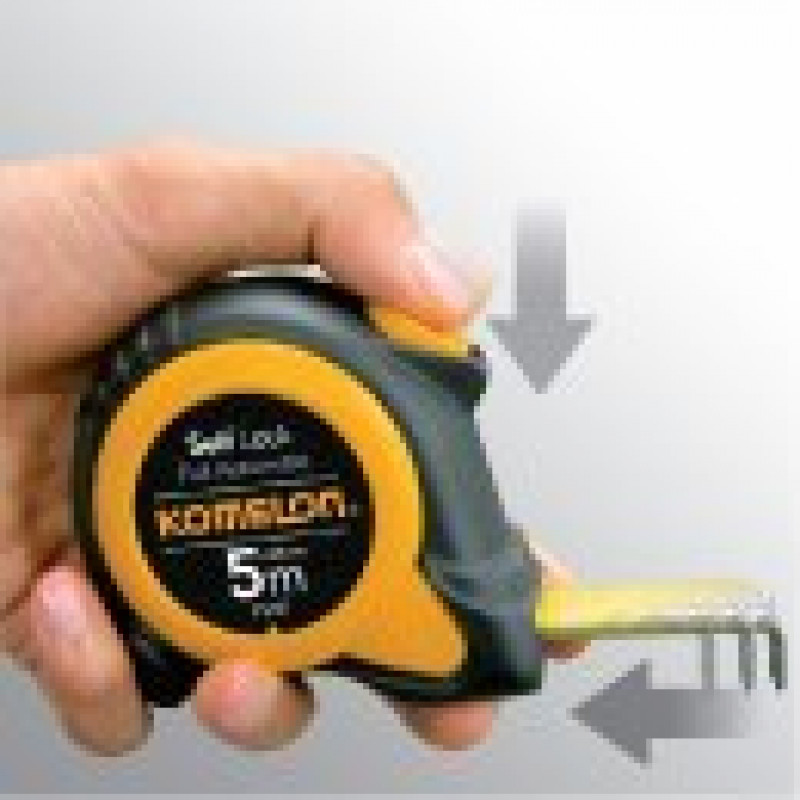 Рулетка Komelon 5 м [PS55], SelfLock, с автоматической блокировкой