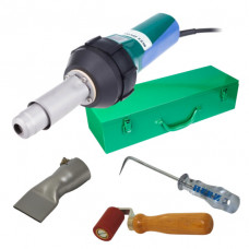 Сварочный аппарат для кровельных мембран Herz RION 1600W+сопло+ролик+кейс+тестер