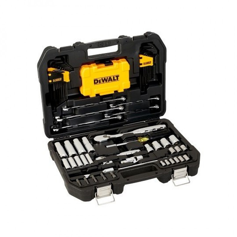 Набор инструментов DeWALT из 89 предметов с головками 1/4 и 1/2 [DWMT73800-1]