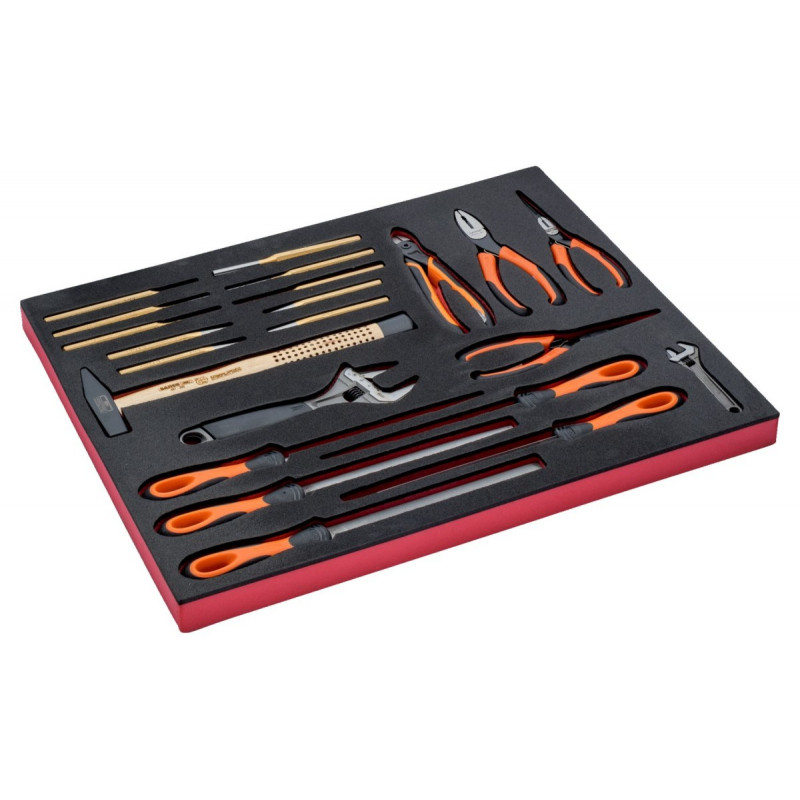 Вставка для инструментальной тележки с оборудованием, 22 инструмента, Bahco [FF1A5010]