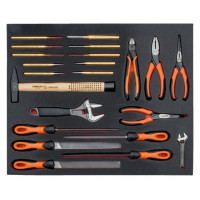 Вставка для инструментальной тележки с оборудованием, 22 инструмента, Bahco [FF1A5010]