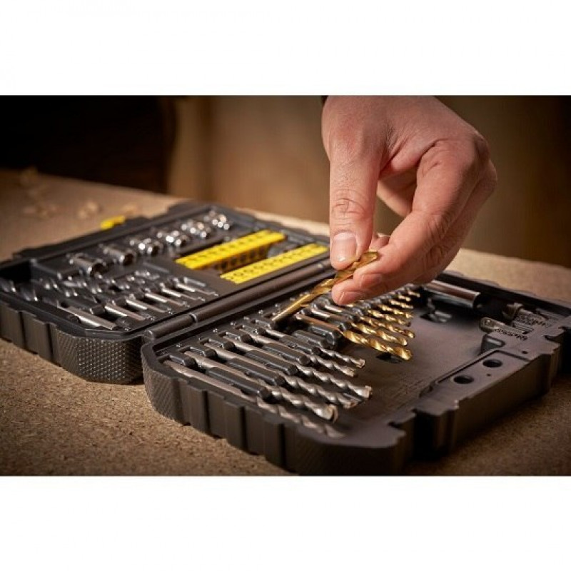 Набір з 50 свердел, біт та головок Stanley [STA88546-XJ]