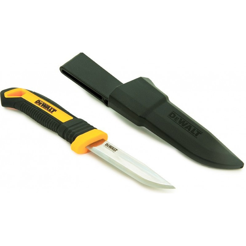 Ніж DeWalt з фіксованим лезом у кобурі [DWHT1-10354] довжина леза 90 мм