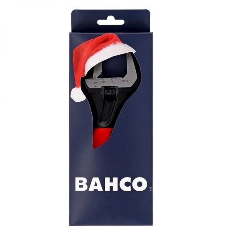 Шведський розвідний ключ 218 мм, відкриття губок 38 мм, Ergo, Bahco [9031-XE] у різдвяній подарунковій коробці