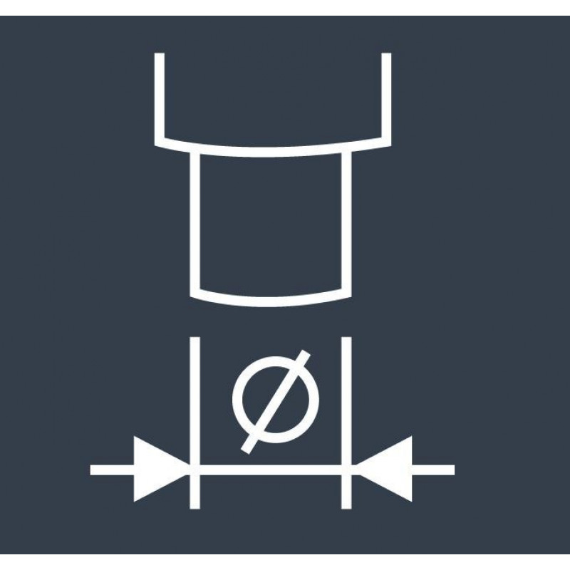 Кобальтовое сверло по металлу HSS-Co 19.0 мм, со шлифованной 3-плоскостной ручкой ALPEN [0065601900100] закругленная ручка 12,