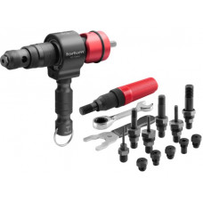 Крепление с отверточной ручкой, заклепочное устройство 2-в-1 для глухих заклепок 2,4-6,4 мм и заклепочных гаек, M3-M12 FORTUM [ARG 4770667]