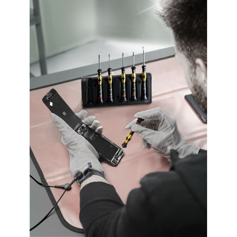 Набір із 6 прецизійних викруток для ремонту смартфонів. Набір 1 Kraftform Micro ESD, Wera [05030182001]